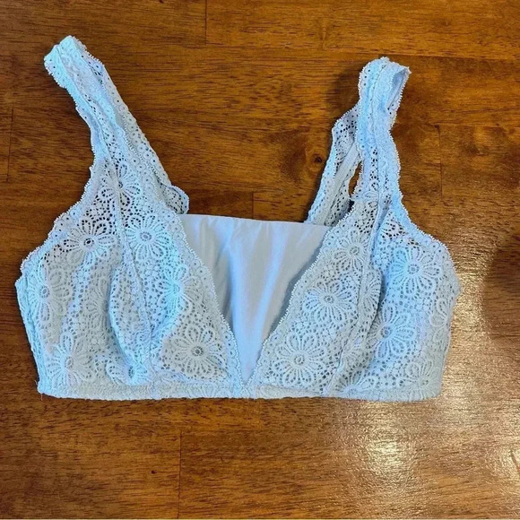 aerie Other - Aerie Baby Blue lace bralette size medium